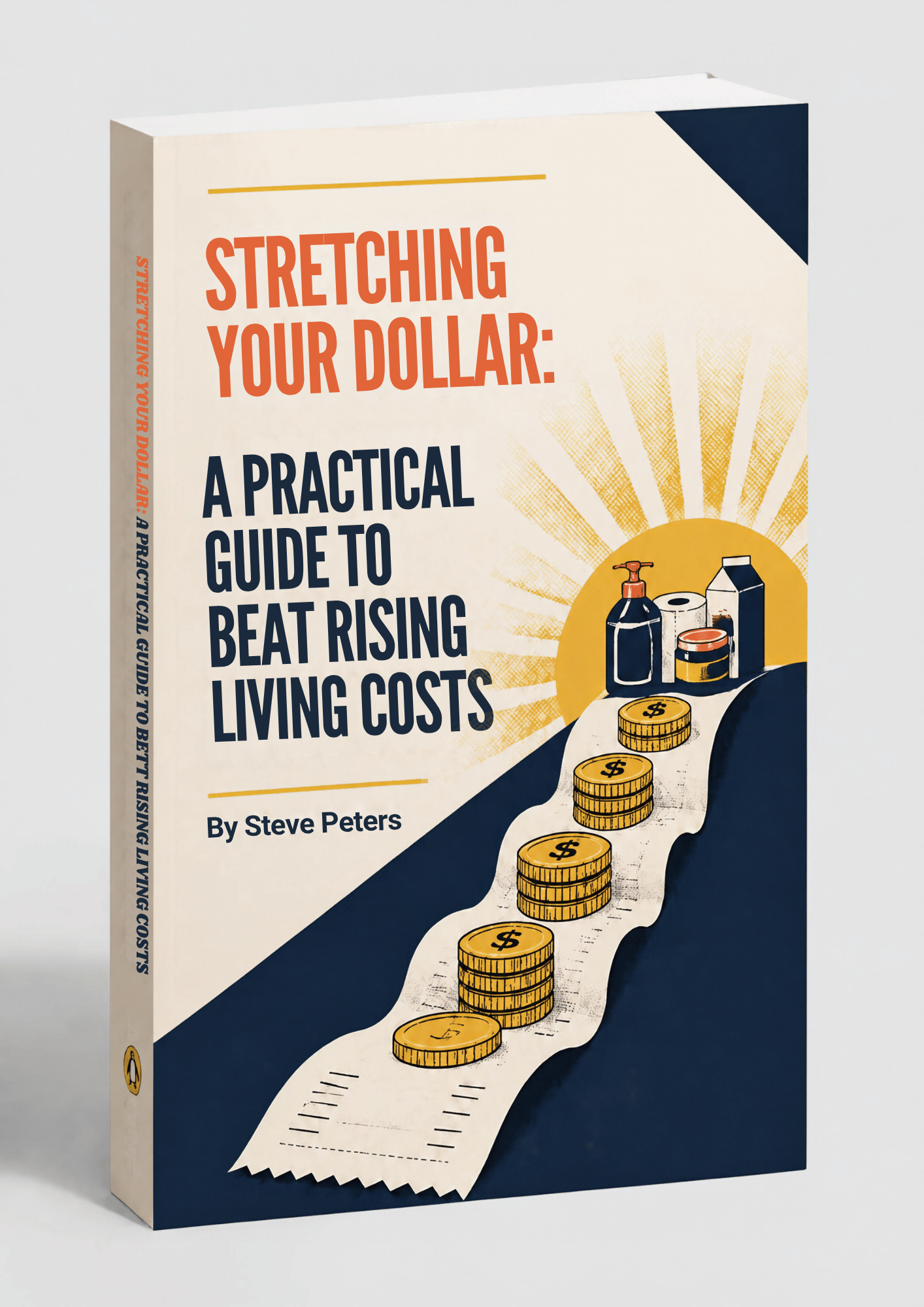 Stretching Your Dollar 3D Mockup cream bg